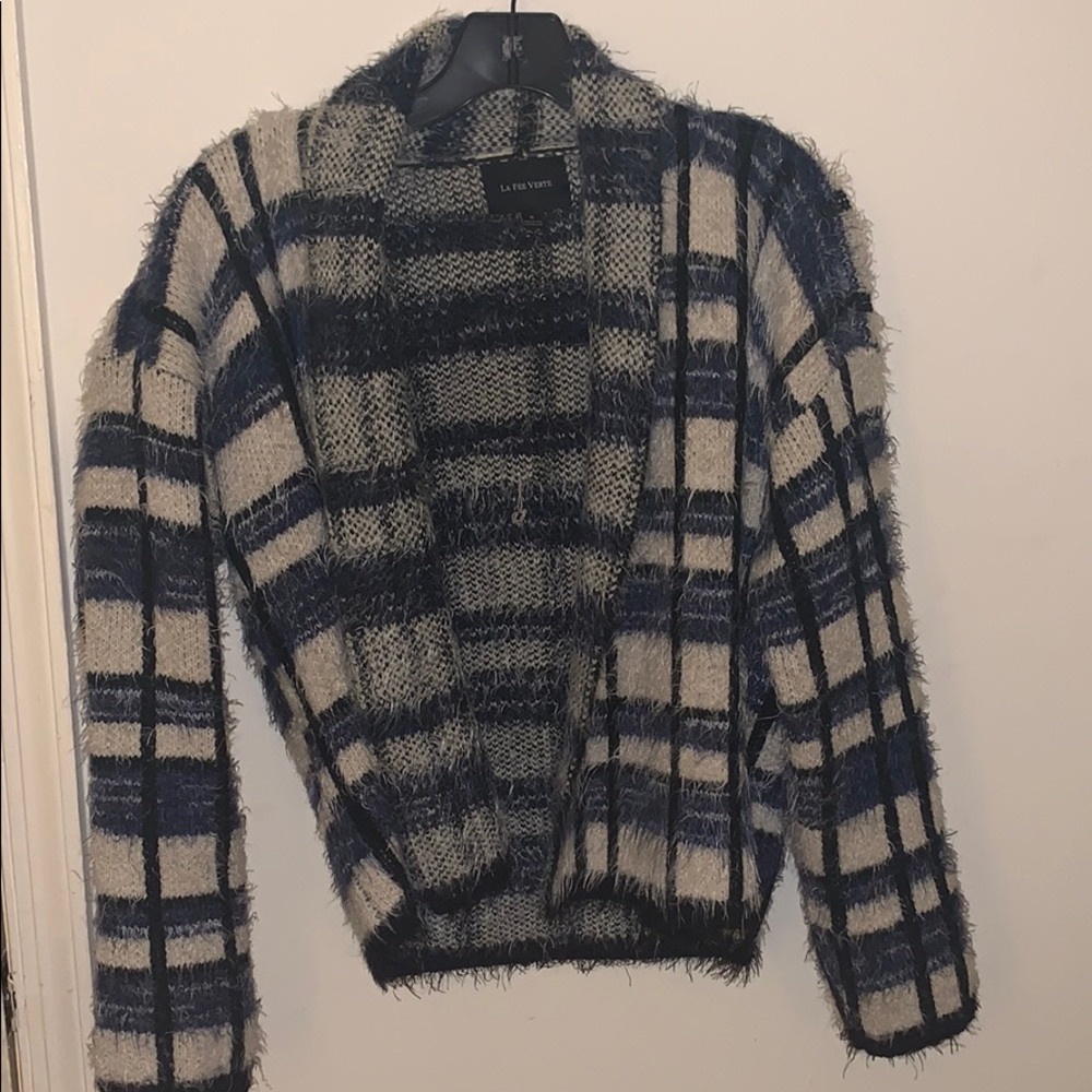 Anthropologie Plaid Sweater